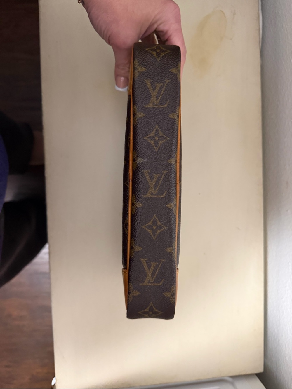 Louis Vuitton Monogram Canvas Toiletry Pouch in Brown and Tan - Picture 9 of 16